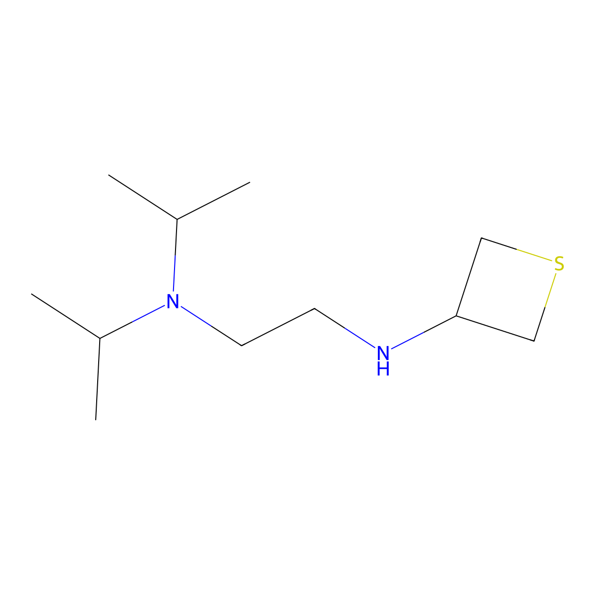 N1,N1-Diisopropyl-N2-(thietan-3-yl)ethane-1,2-diamine molecular structure, CAS 1862949-54-9