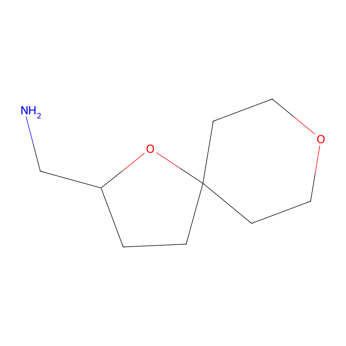 {1,8-Dioxaspiro[4.5]decan-2-yl}methanamine molecular structure, CAS 1862994-34-0
