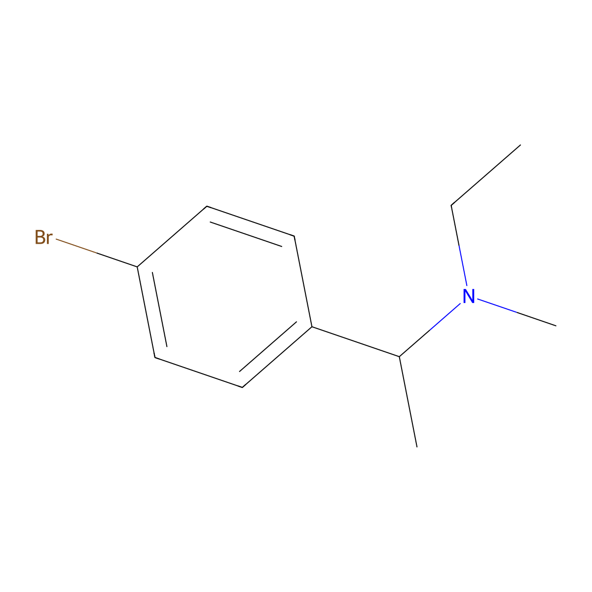 [1-(4-Bromophenyl)ethyl](ethyl)methylamine molecular structure, CAS 1862995-16-1