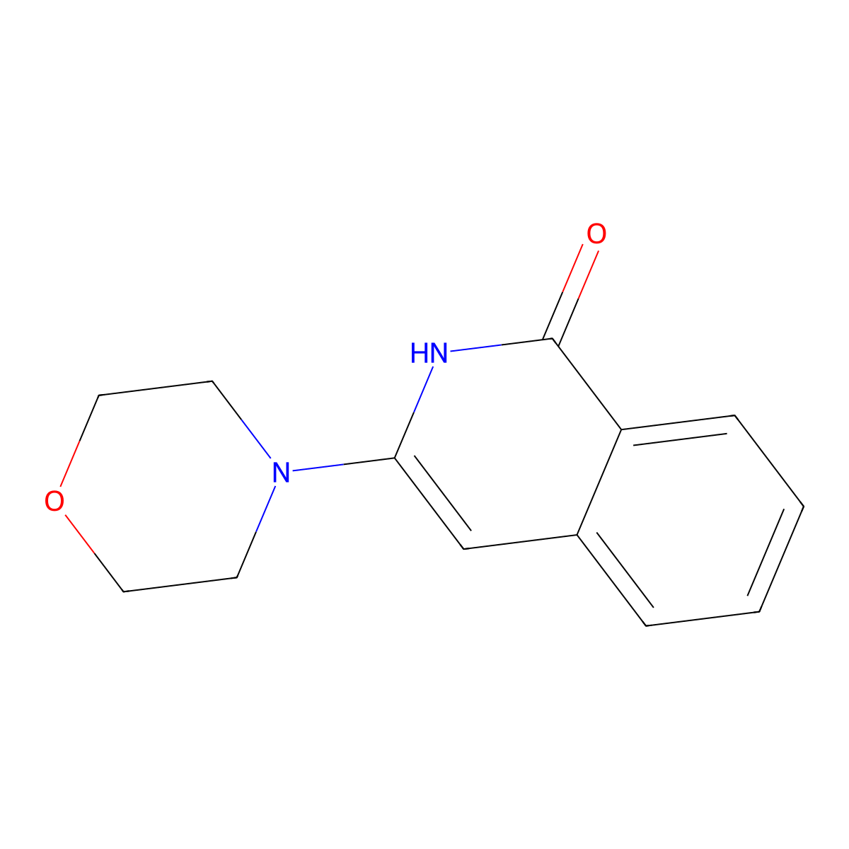 3-(Morpholin-4-yl)-1,2-dihydroisoquinolin-1-one molecular structure, CAS 18630-98-3