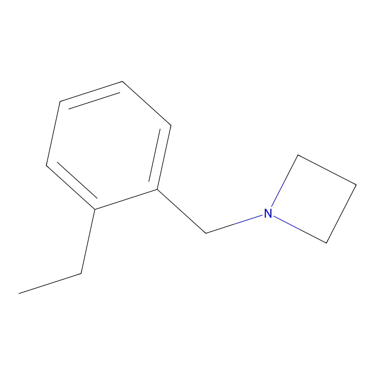 1-(2-Ethylbenzyl)azetidine molecular structure, CAS 1863001-99-3