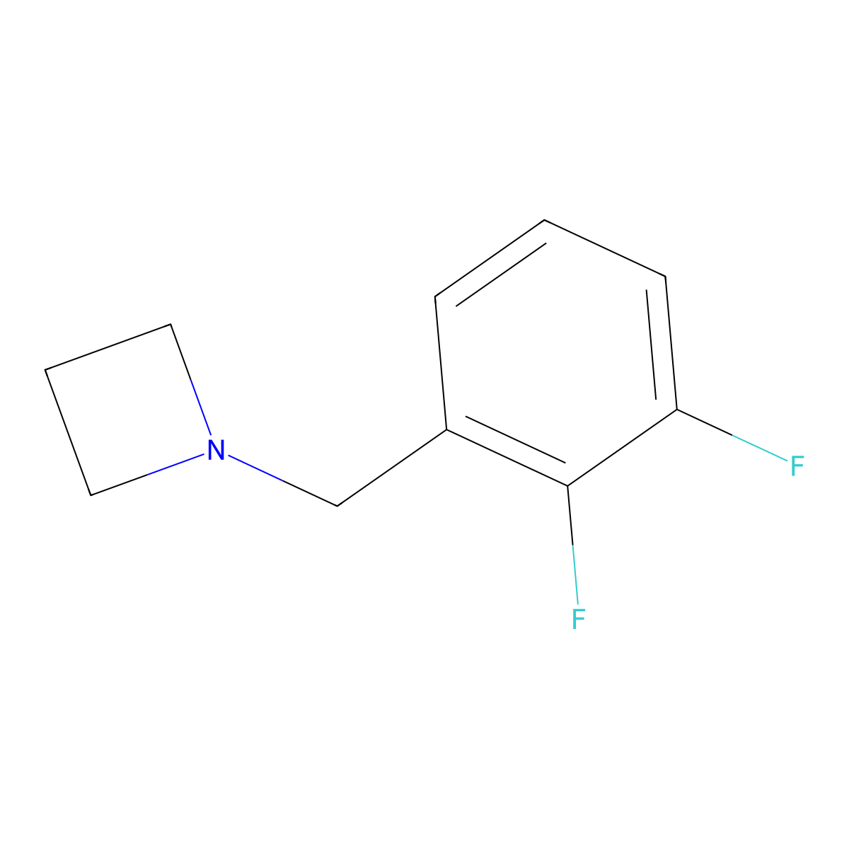 1-(2,3-Difluorobenzyl)azetidine molecular structure, CAS 1863005-01-9