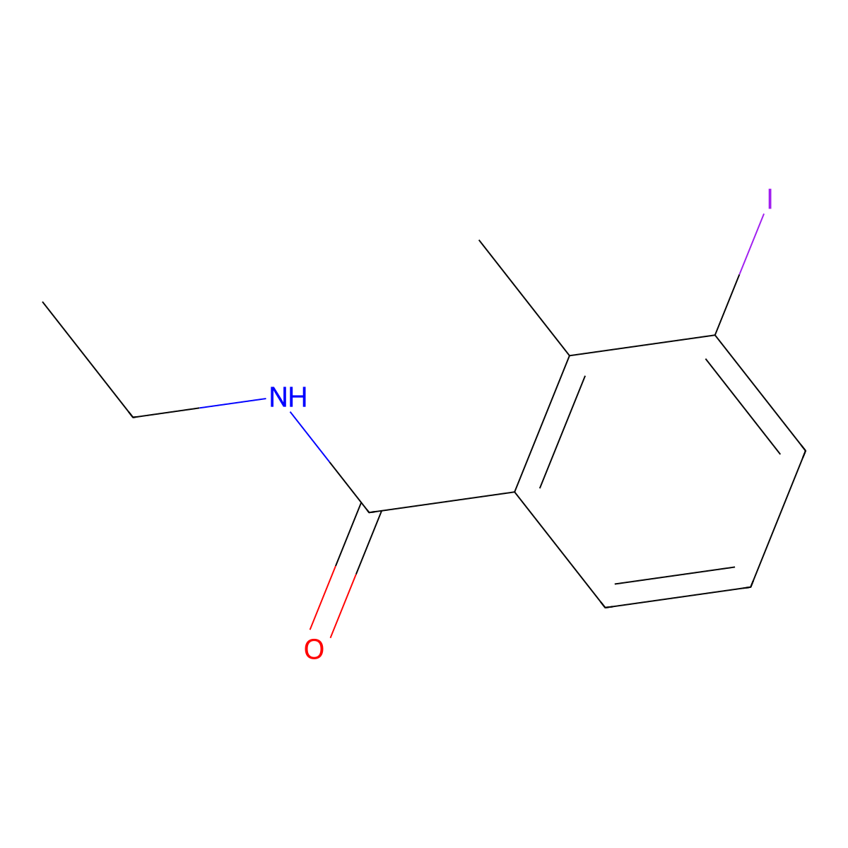 N-Ethyl-3-iodo-2-methylbenzamide molecular structure, CAS 1863037-73-3