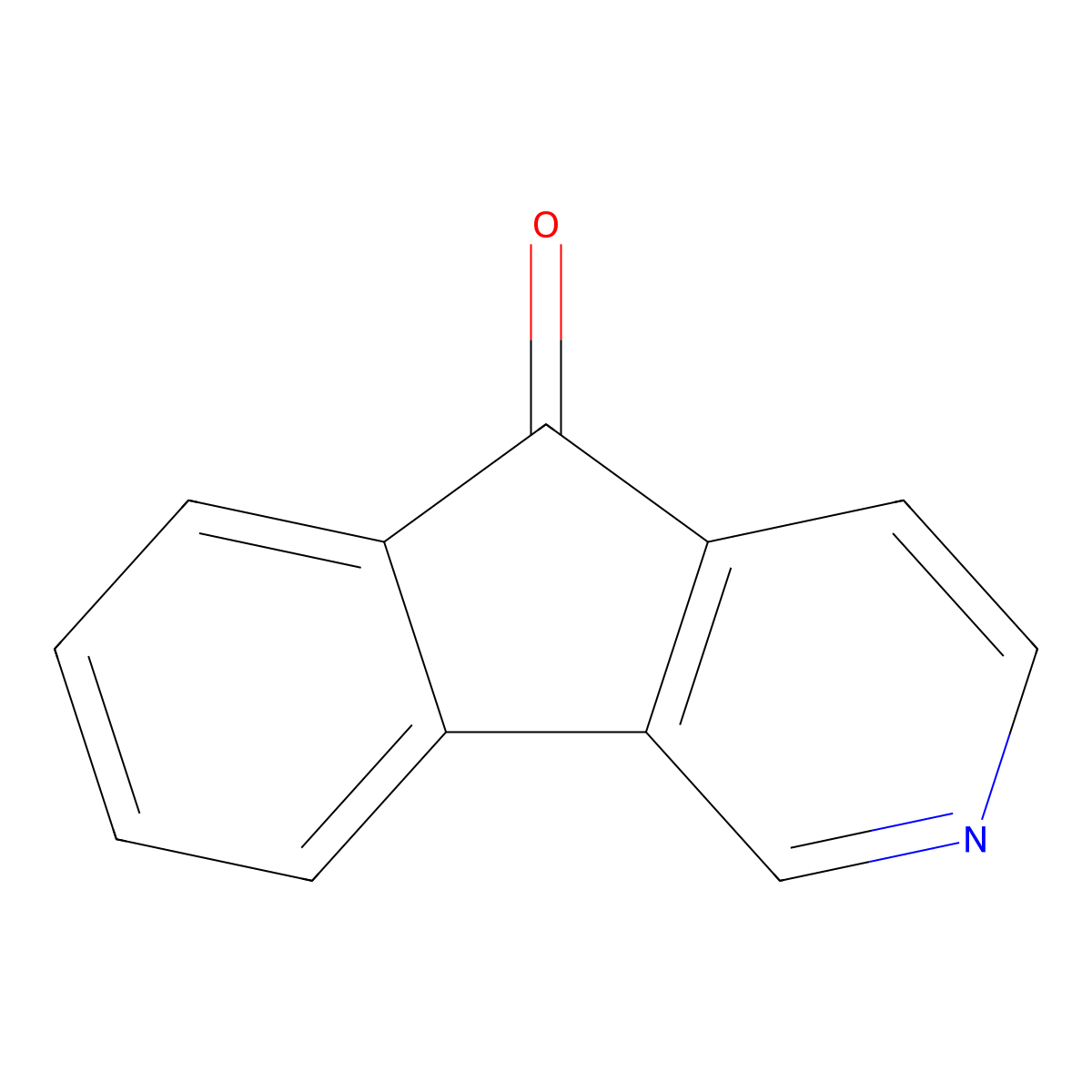 5H-Indeno(1,2-c)pyridin-5-one molecular structure, CAS 18631-22-6