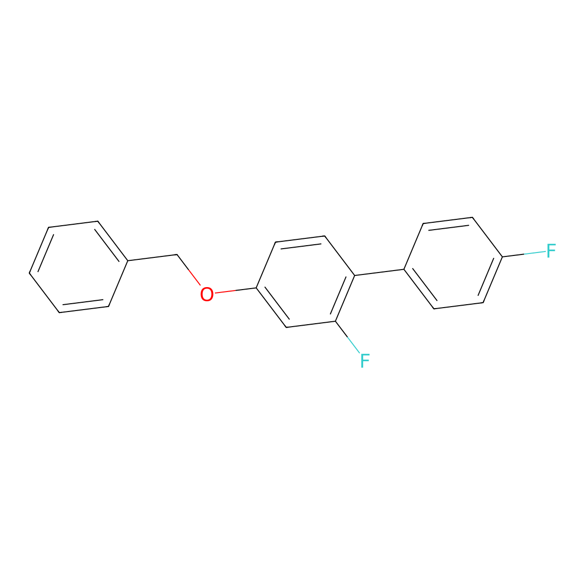 4-(Benzyloxy)-2-fluoro-1-(4-fluorophenyl)benzene molecular structure, CAS 1863102-53-7