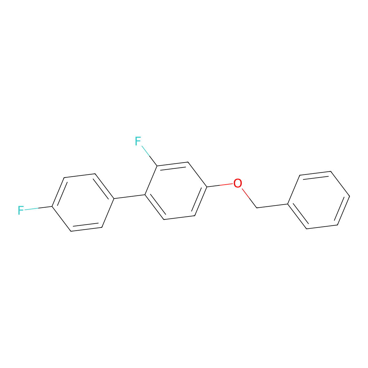 4-(Benzyloxy)-2-fluoro-1-(4-fluorophenyl)benzene molecular structure, CAS 1863102-53-7