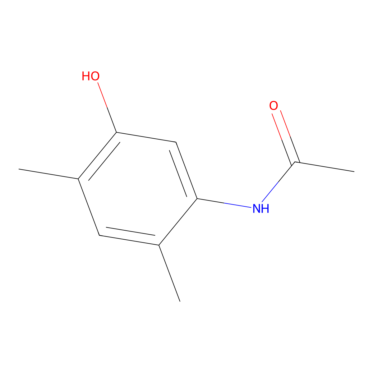 N-(5-Hydroxy-2,4-dimethylphenyl)acetamide molecular structure, CAS 1863131-85-4