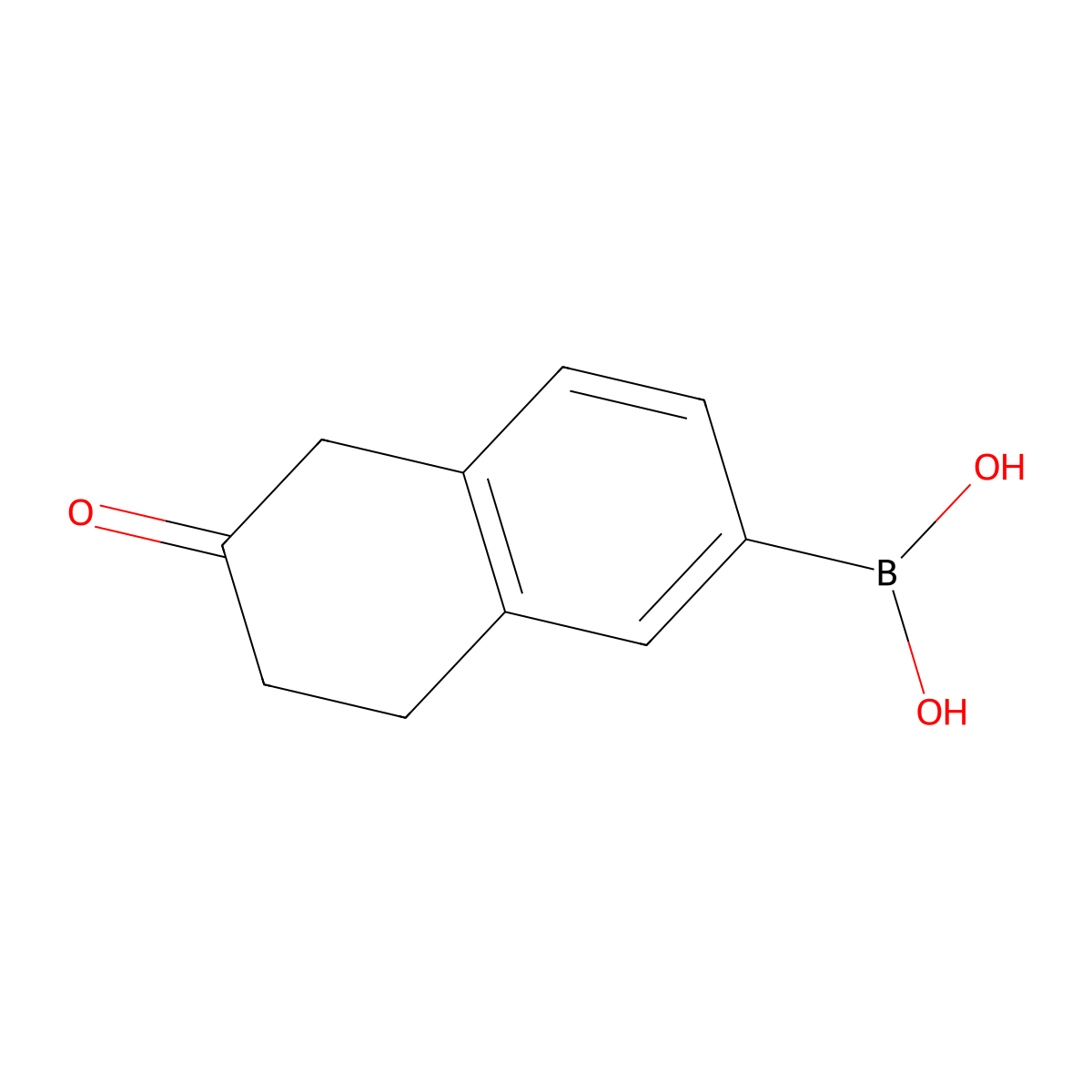 (6-Oxo-5,6,7,8-tetrahydronaphthalen-2-yl)boronic acid molecular structure, CAS 1863150-11-1