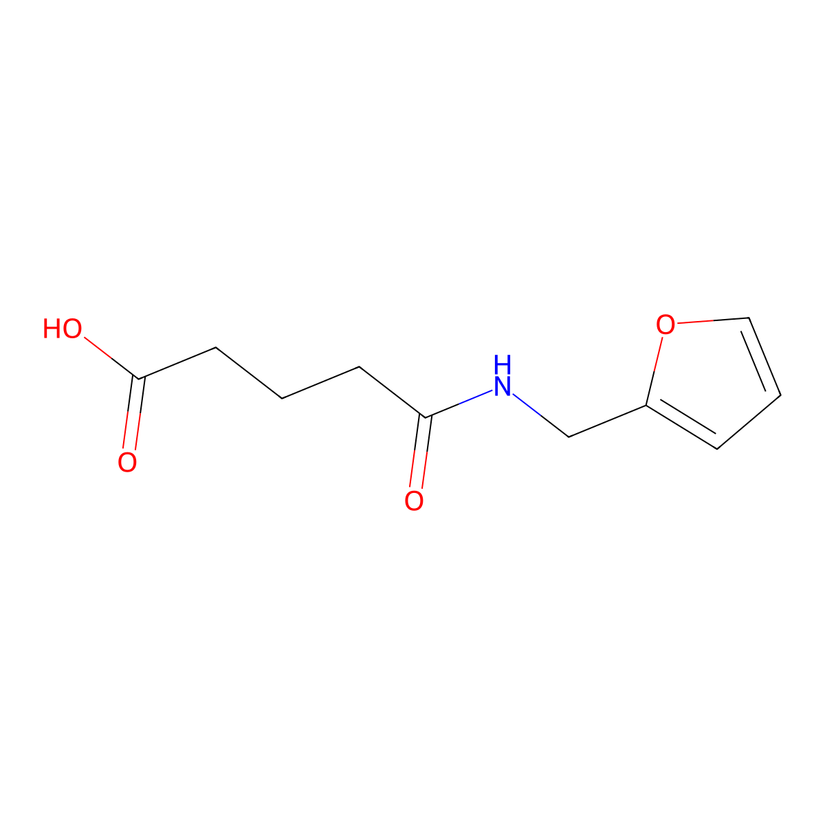4-[(Furan-2-ylmethyl)-carbamoyl]-butyric acid molecular structure, CAS 186320-10-5