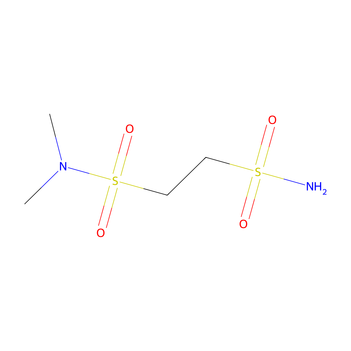 N1,N1-dimethylethane-1,2-disulfonamide molecular structure, CAS 1863305-57-0