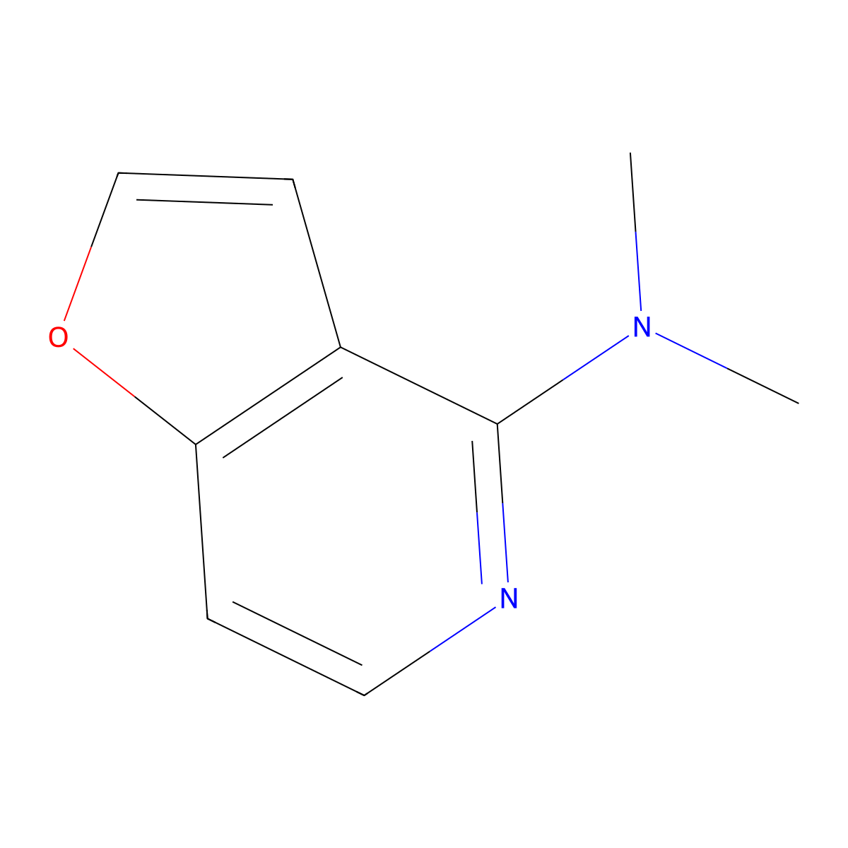 N,N-dimethylfuro[3,2-c]pyridin-4-amine molecular structure, CAS 1863319-18-9