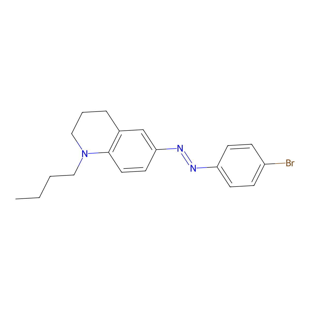 6-[(4-Bromophenyl)diazenyl]-1-butyl-1,2,3,4-tetrahydroquinoline molecular structure, CAS 186338-34-1