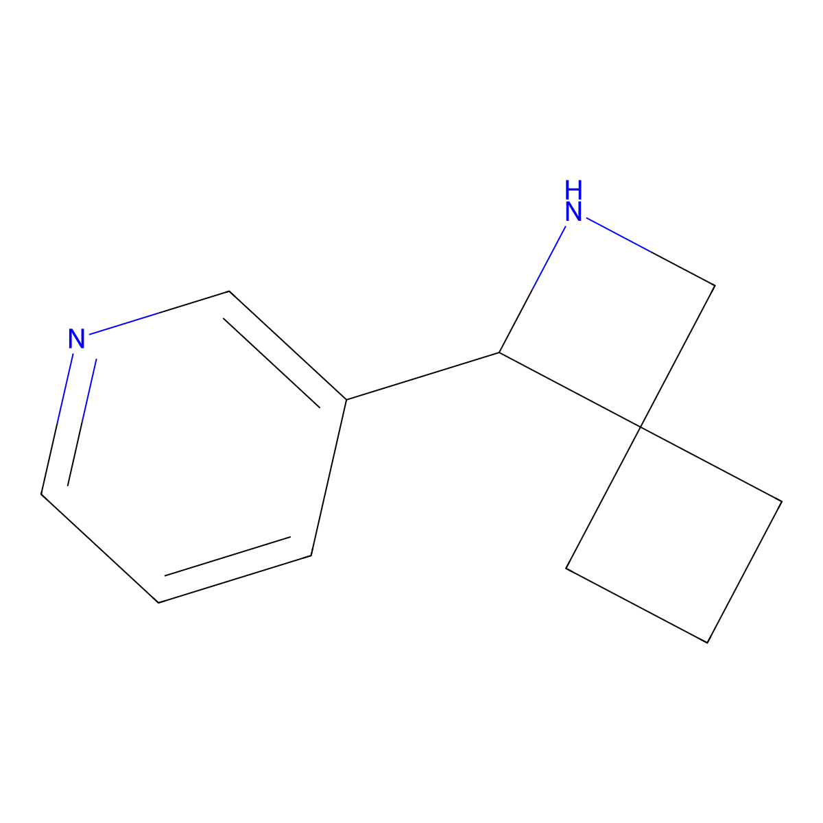 1-(Pyridin-3-yl)-2-azaspiro[3.3]heptane molecular structure, CAS 1863456-30-7