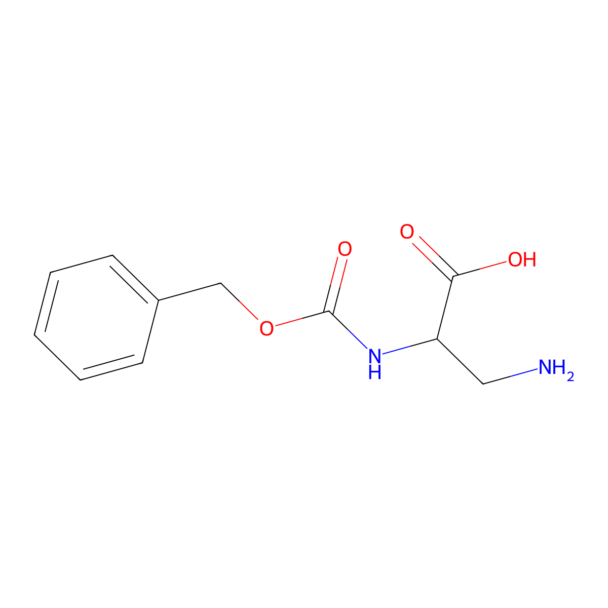 Na-Z-L-2,3-diaminopropionic acid molecular structure, CAS 18635-43-3