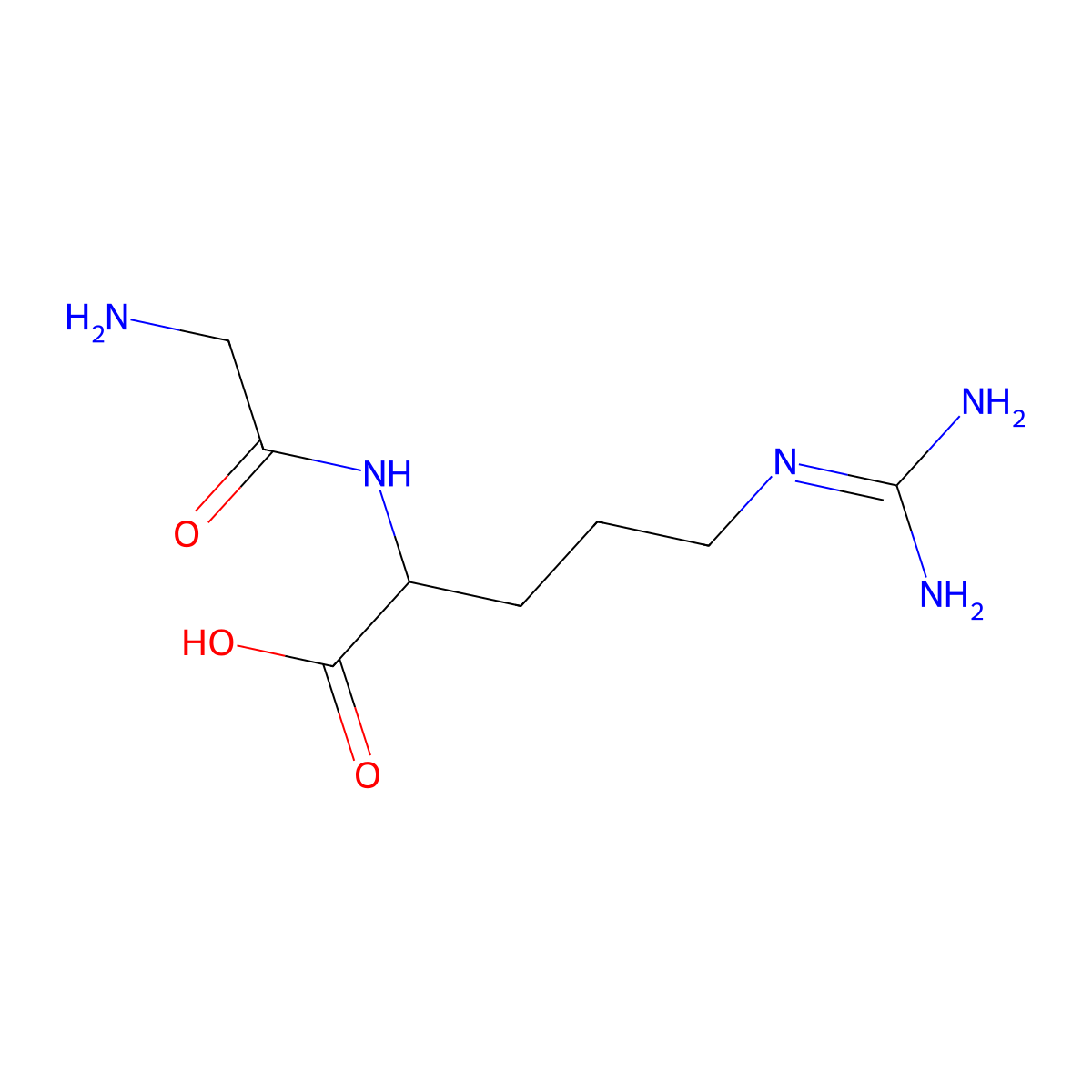 Gly-Arg molecular structure, CAS 18635-55-7