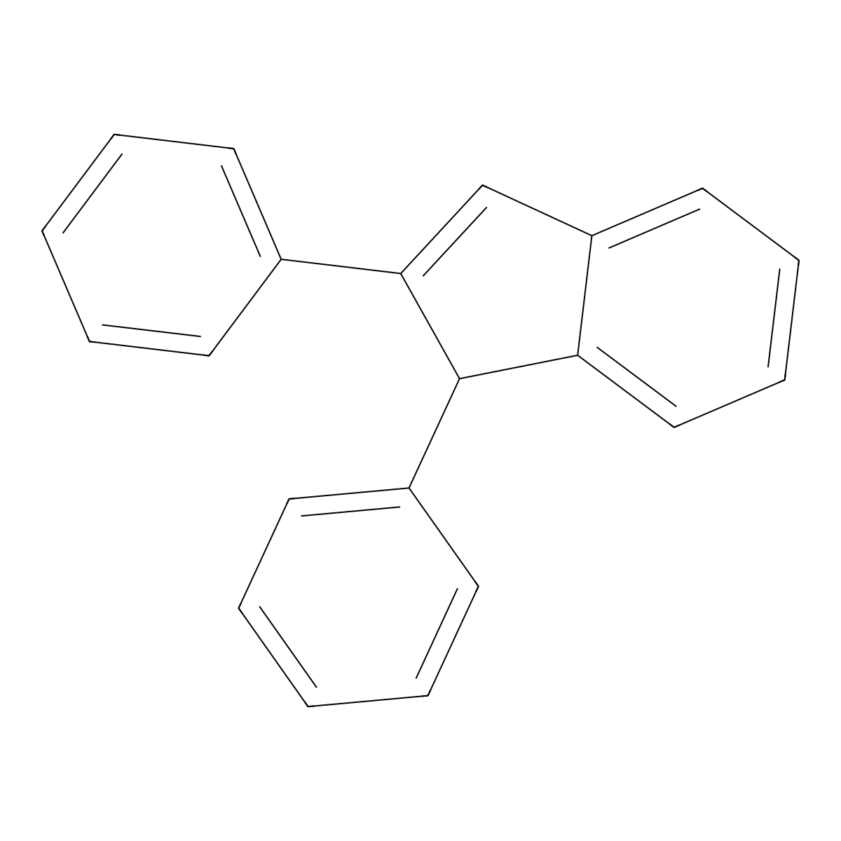 1,2-Diphenyl-1H-indene molecular structure, CAS 18636-54-9