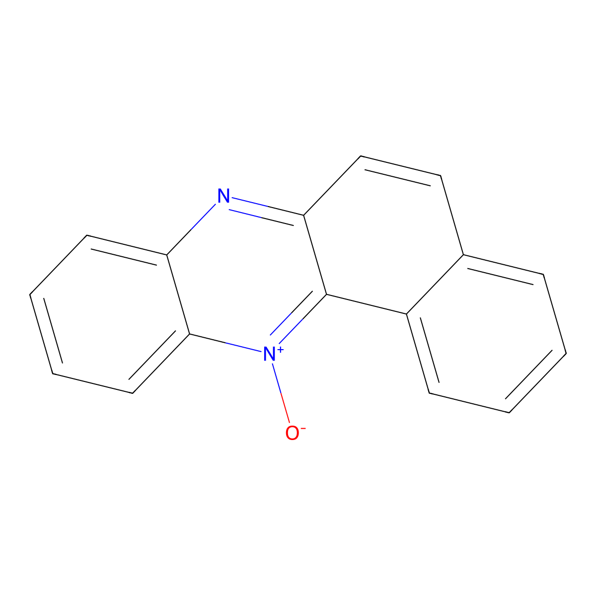 Benzo[a]phenazine 12-oxide molecular structure, CAS 18636-87-8