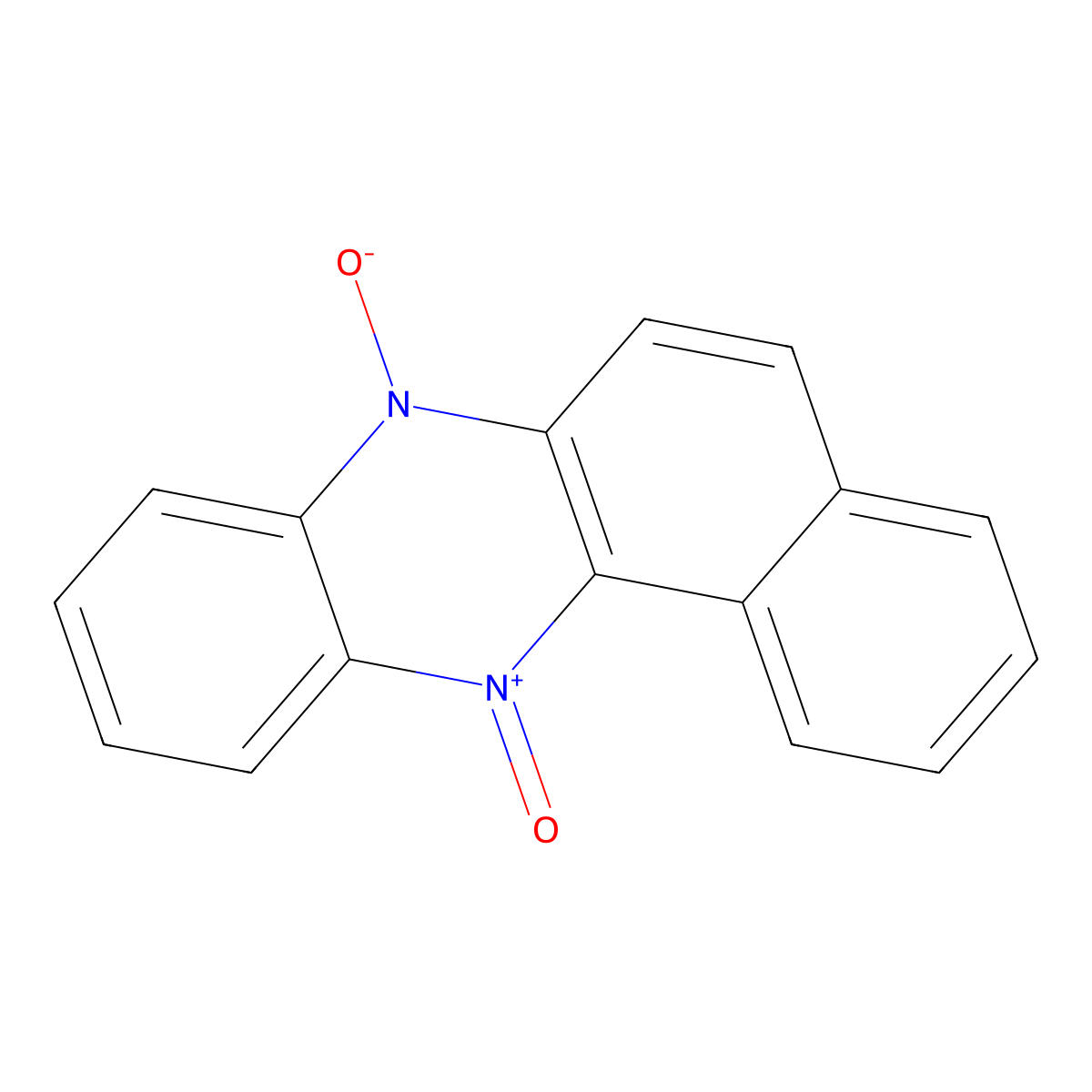 Benzo(a)phenazine, 7,12-dioxide molecular structure, CAS 18636-88-9