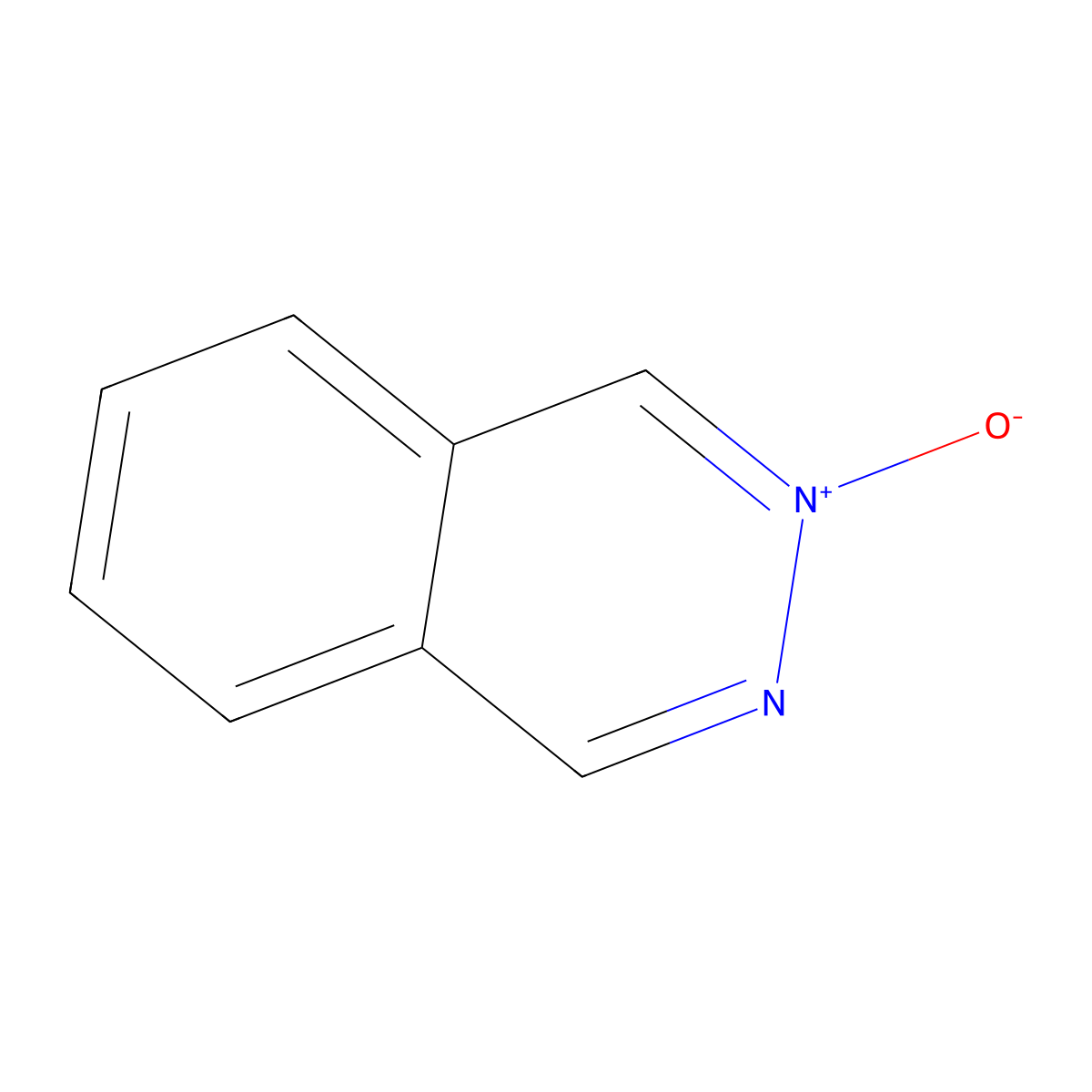 Phthalazine 2-oxide molecular structure, CAS 18636-89-0