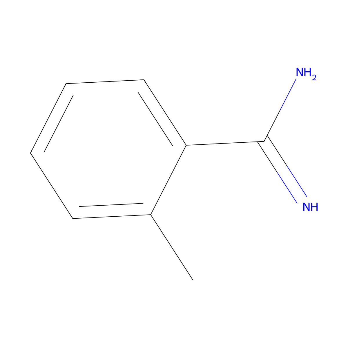 2-Methyl-benzamidine molecular structure, CAS 18636-97-0