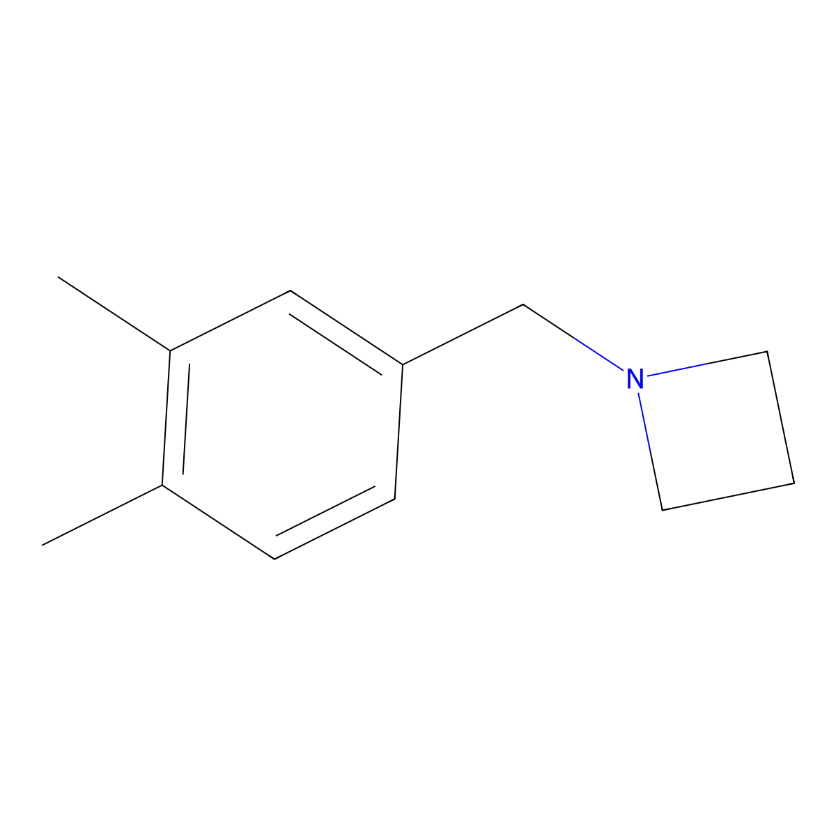 1-(3,4-Dimethylbenzyl)azetidine molecular structure, CAS 1863651-49-3