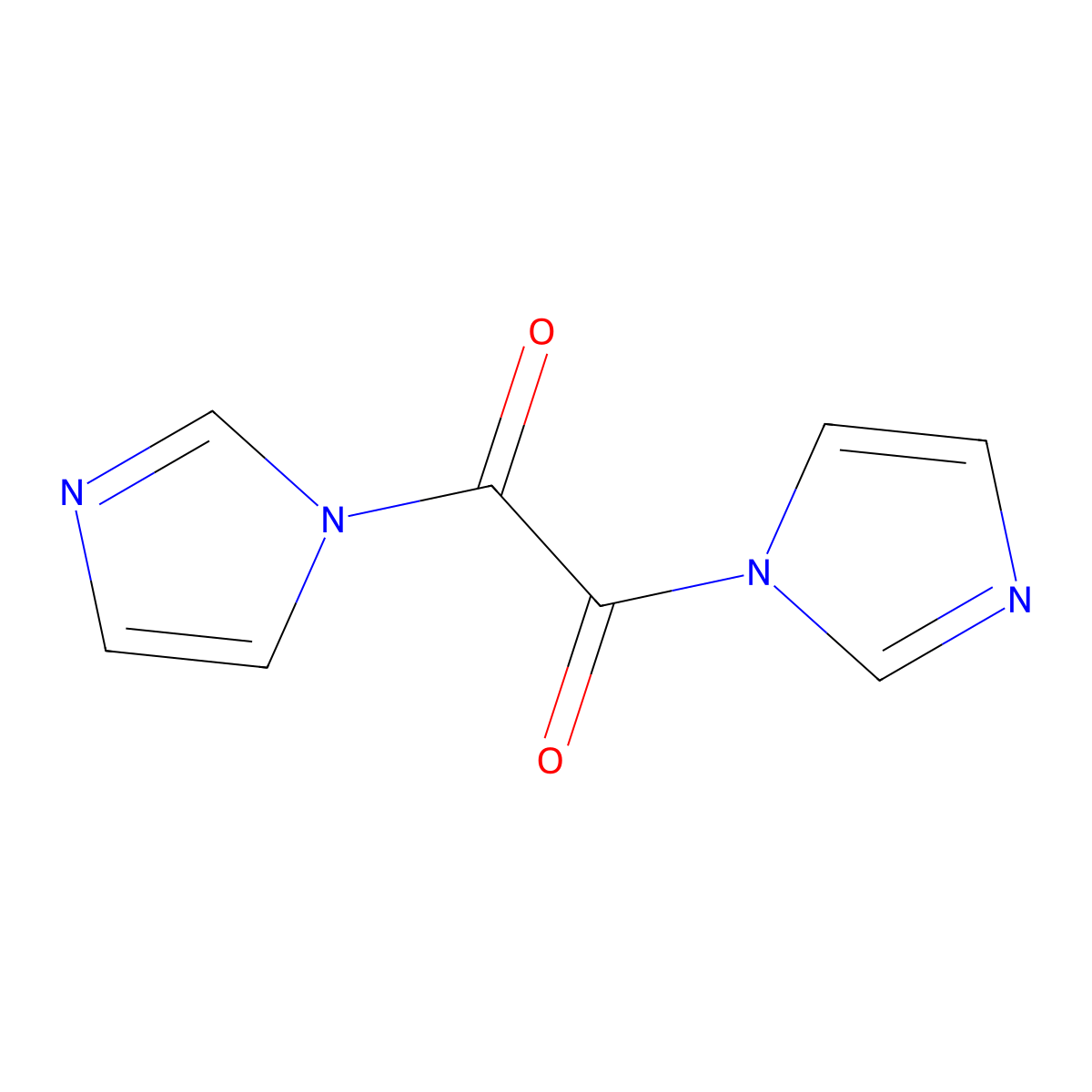1,1'-Oxalyldiimidazole molecular structure, CAS 18637-83-7