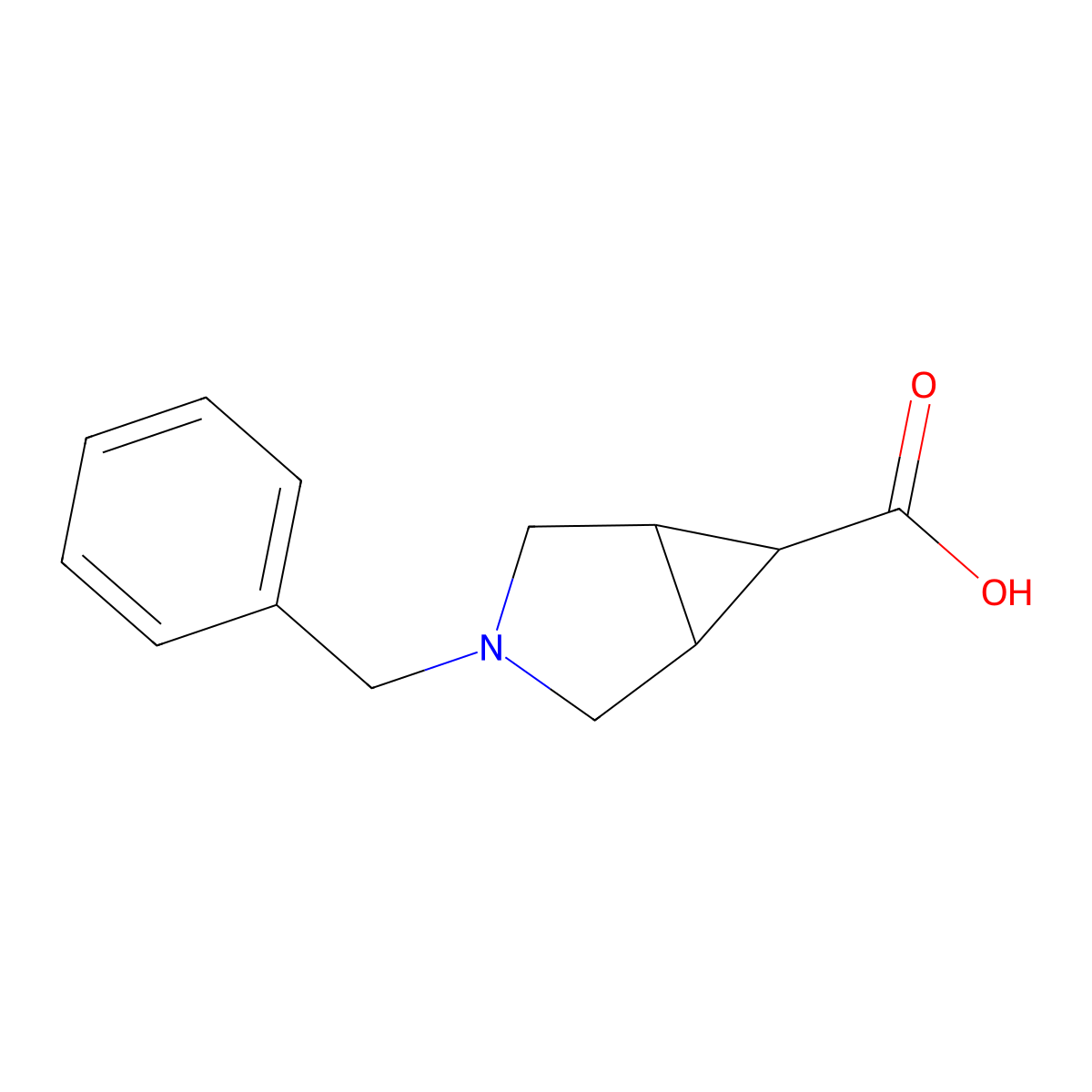 3-benzyl-3-azabicyclo[3.1.0]hexane-6-carboxylic Acid molecular structure, CAS 186376-32-9