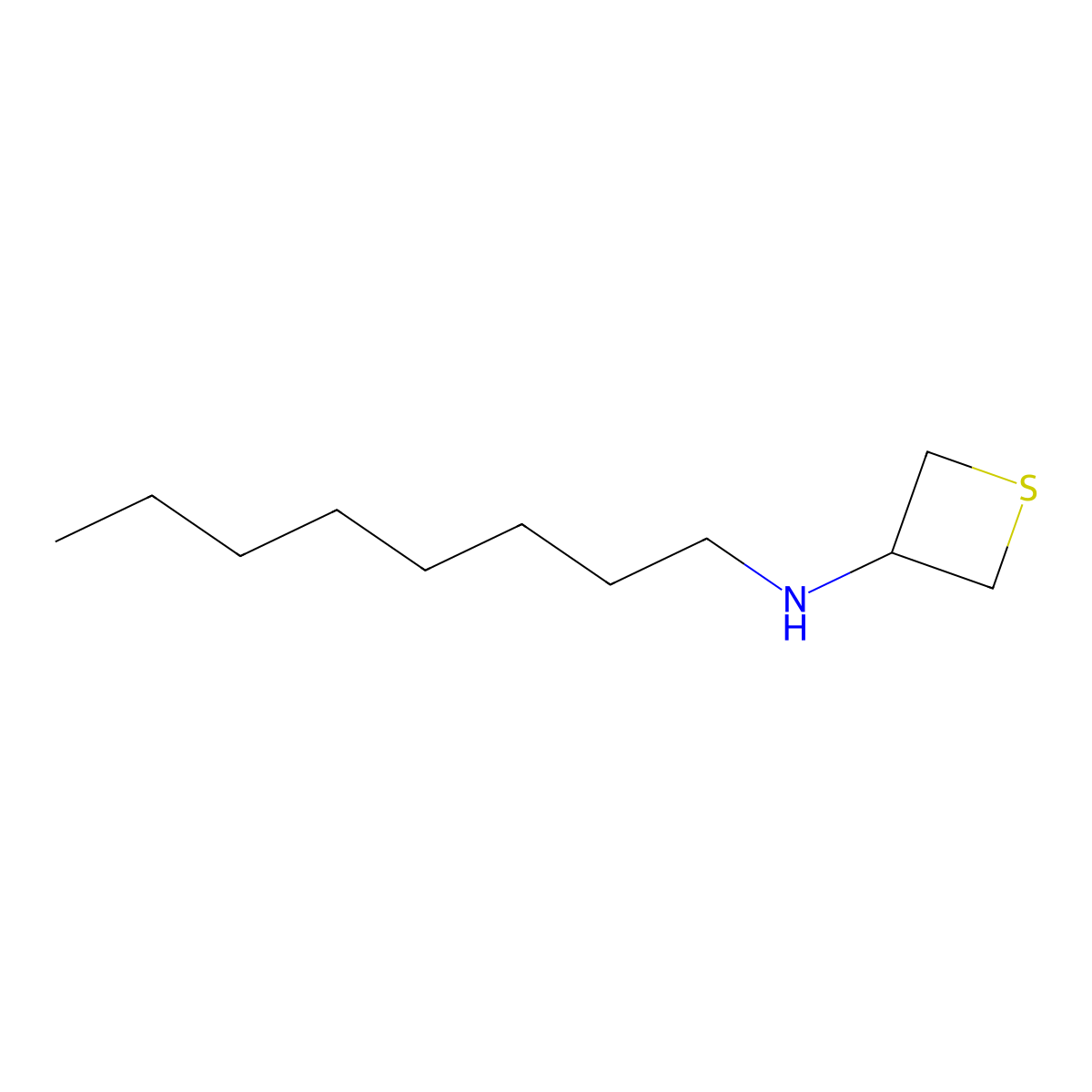 N-Octylthietan-3-amine molecular structure, CAS 1863901-43-2