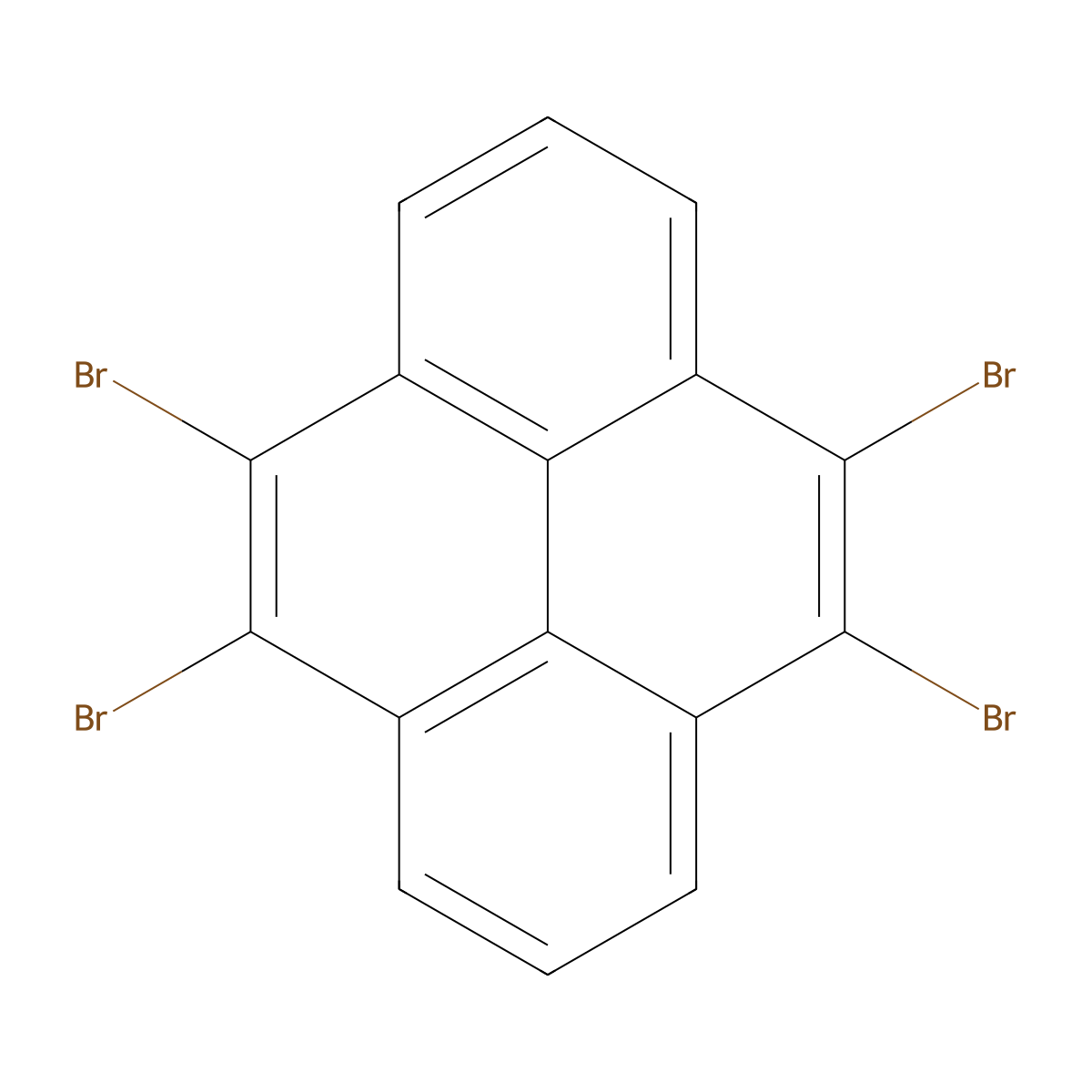 4,5,9,10-Tetrabromopyrene molecular structure, CAS 1863948-89-3