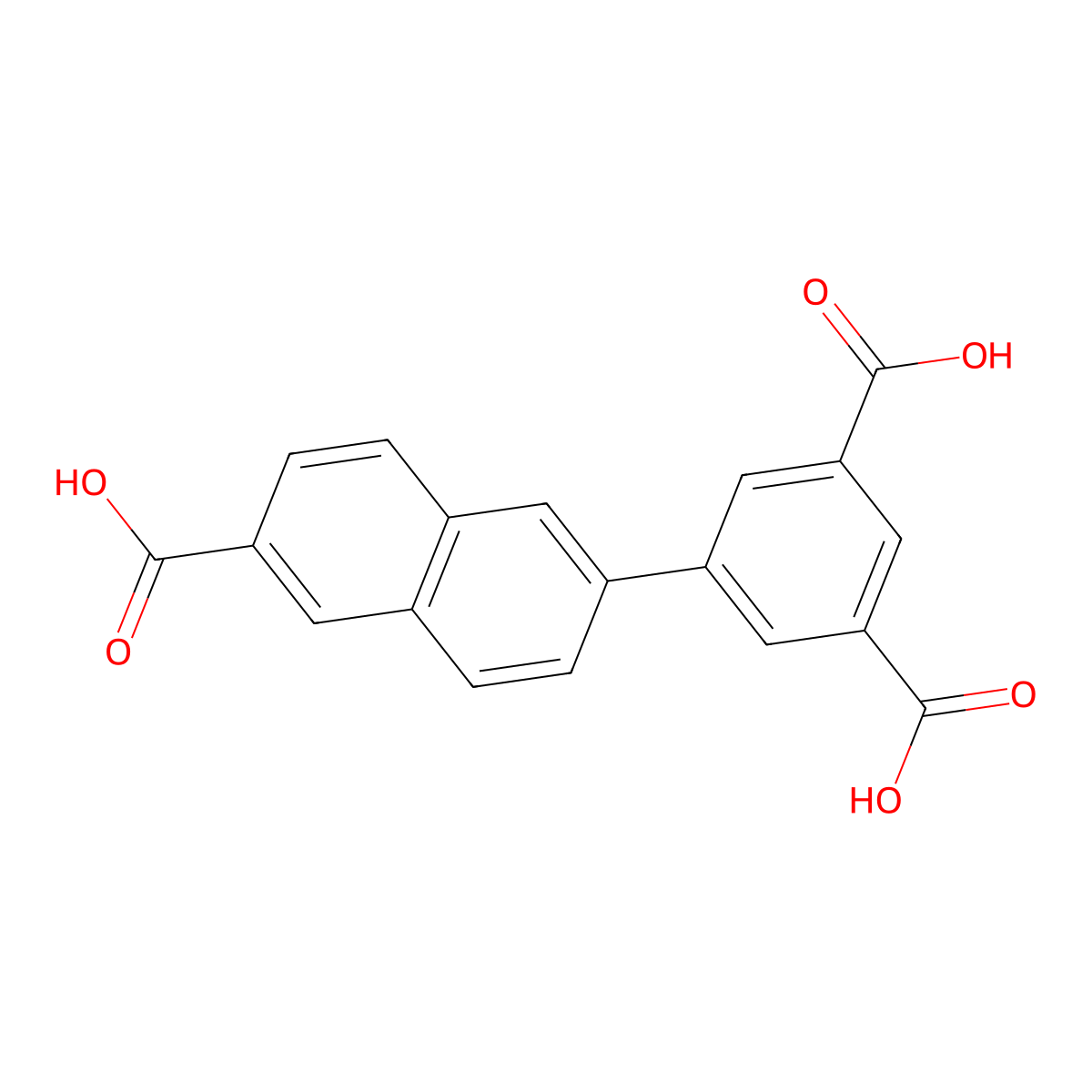 5-(6-Carboxynaphthalen-2-yl)isophthalic acid molecular structure, CAS 1863976-58-2