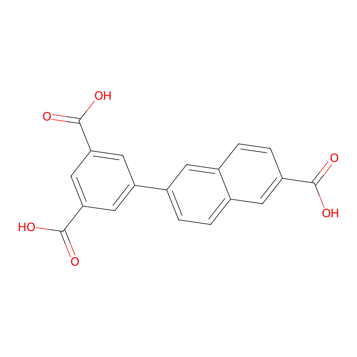5-(6-Carboxynaphthalen-2-yl)isophthalic acid molecular structure, CAS 1863976-58-2