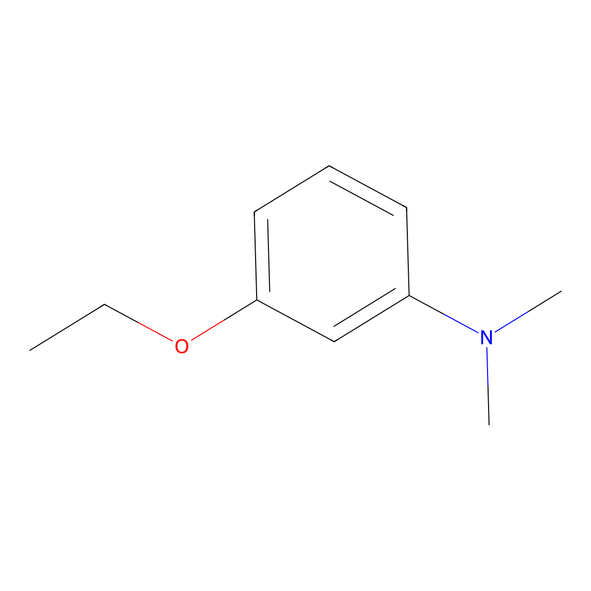 3-Ethoxy-n,n-dimethylaniline molecular structure, CAS 1864-91-1
