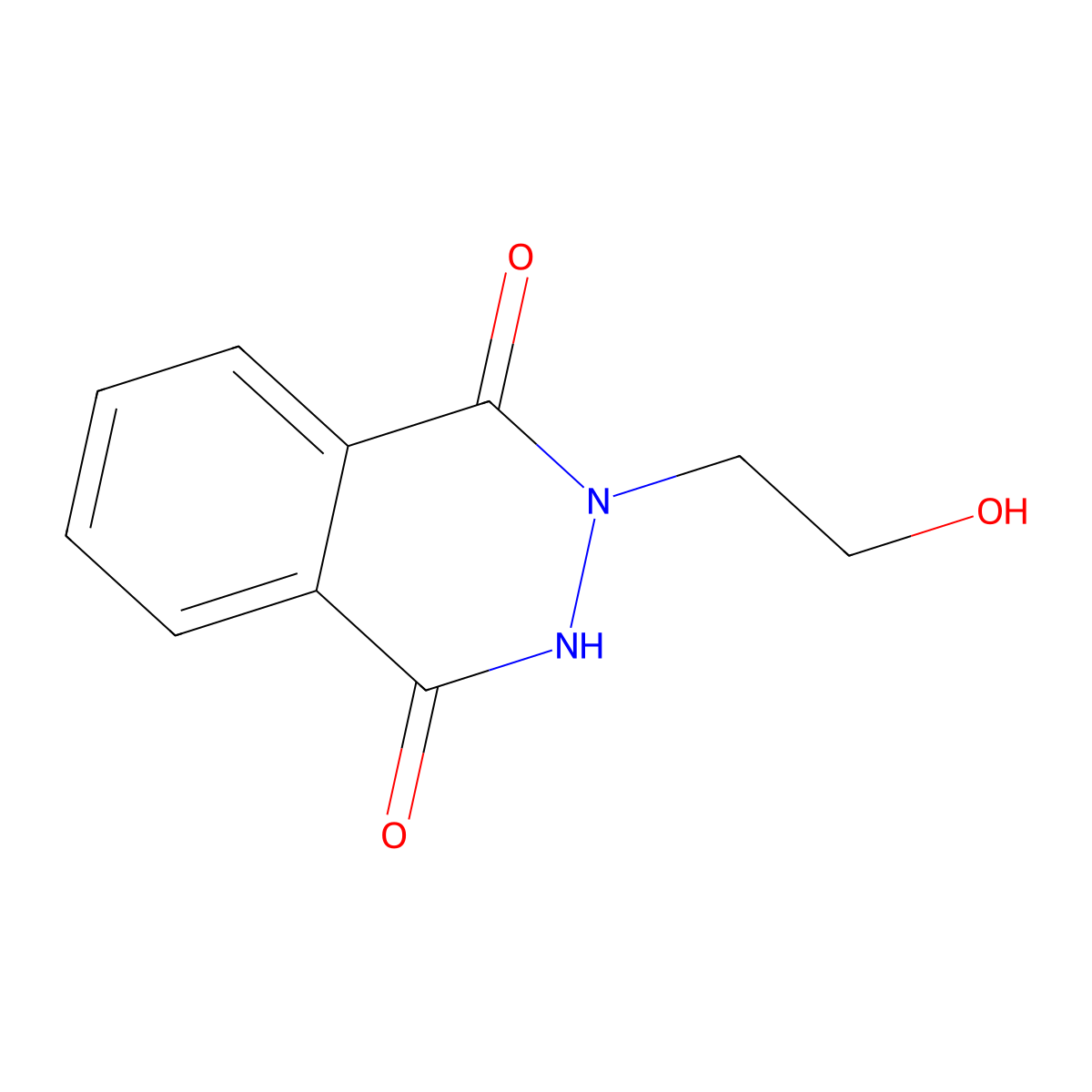 4-Hydroxy-2-(2-hydroxyethyl)phthalazin-1(2H)-one molecular structure, CAS 18640-46-5