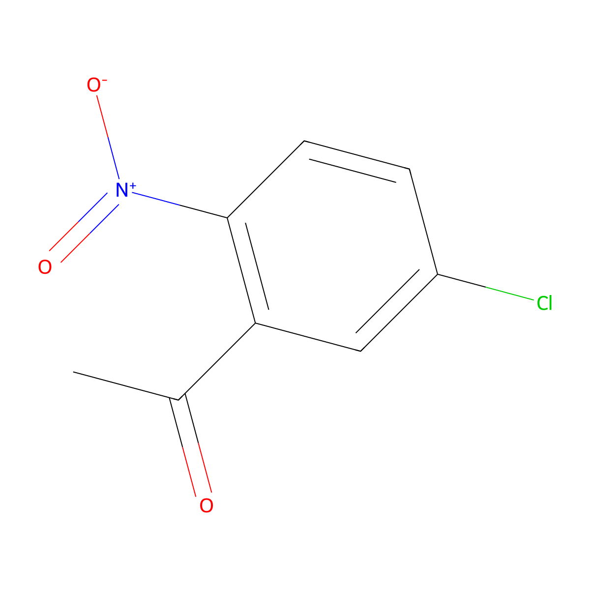 1-(5-Chloro-2-nitrophenyl)ethanone molecular structure, CAS 18640-60-3