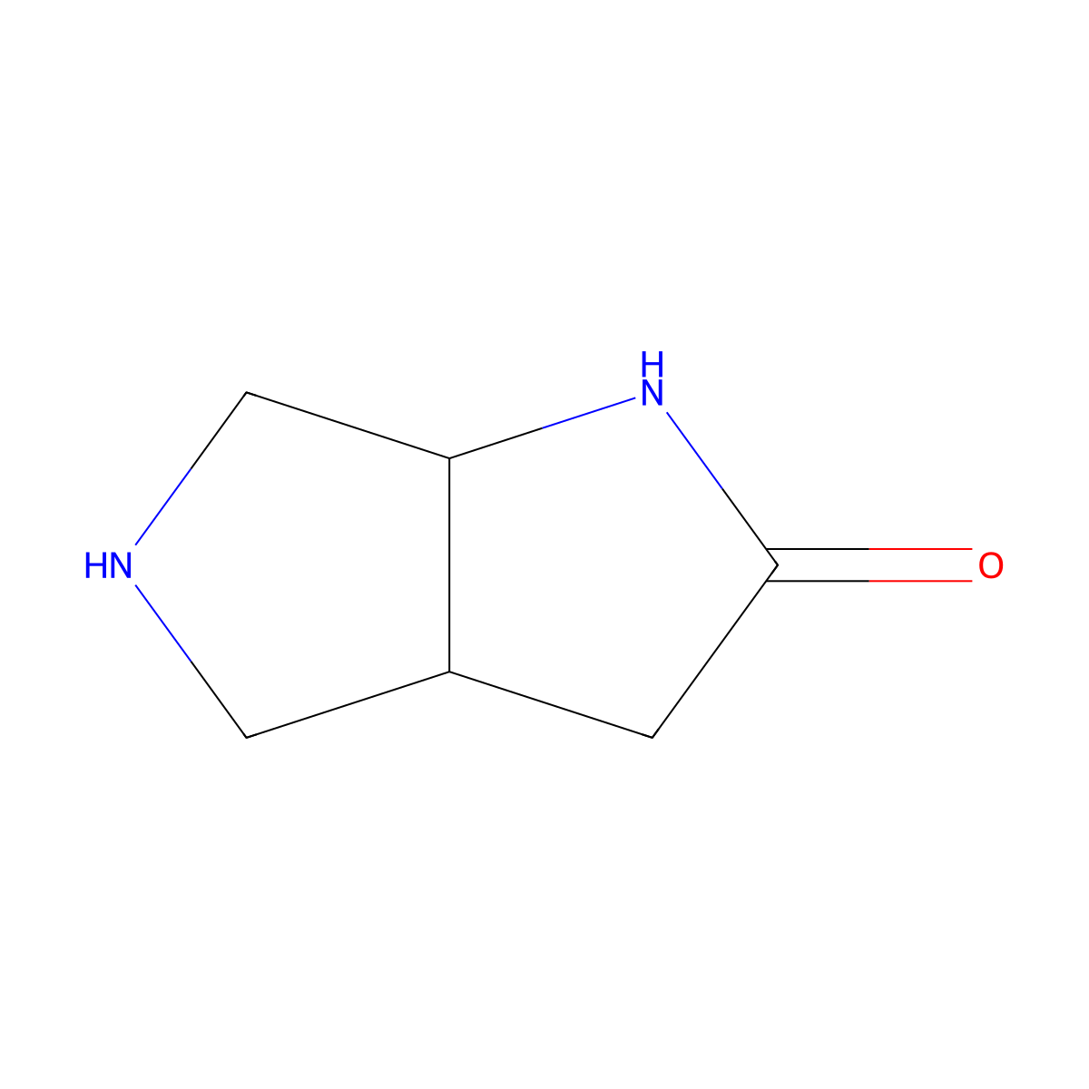 (3aS,6aS)-Hexahydropyrrolo[3,4-b]pyrrol-2(1H)-one molecular structure, CAS 1864003-17-7