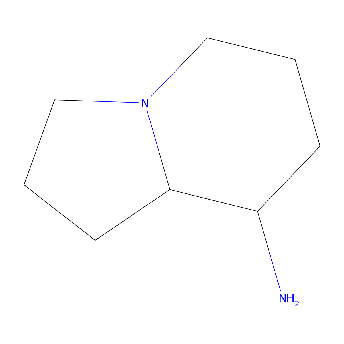 (8S,8As)-1,2,3,5,6,7,8,8a-octahydroindolizin-8-amine molecular structure, CAS 1864003-54-2