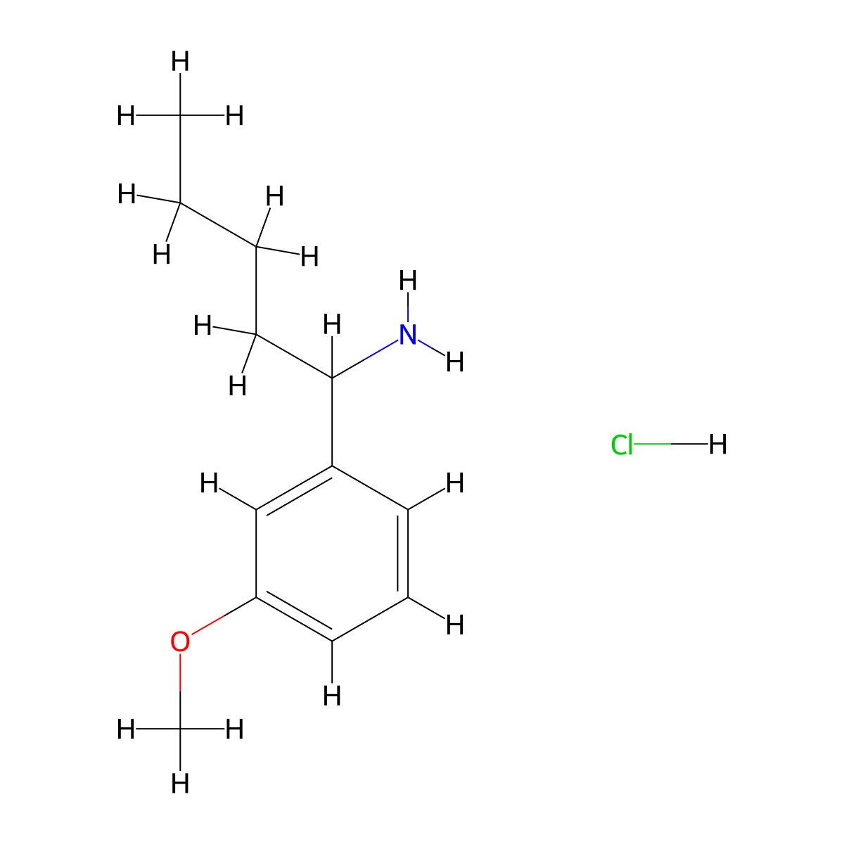 1-(3-Methoxyphenyl)pentan-1-amine hydrochloride molecular structure, CAS 1864013-97-7