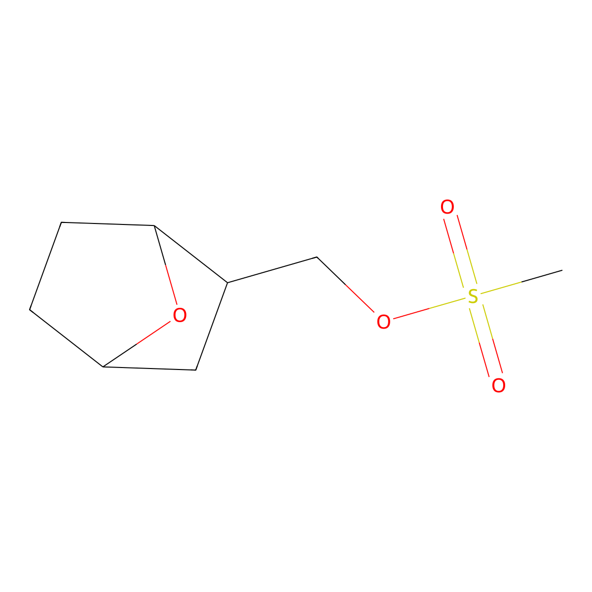 {7-Oxabicyclo[2.2.1]heptan-2-yl}methyl methanesulfonate molecular structure, CAS 1864015-34-8