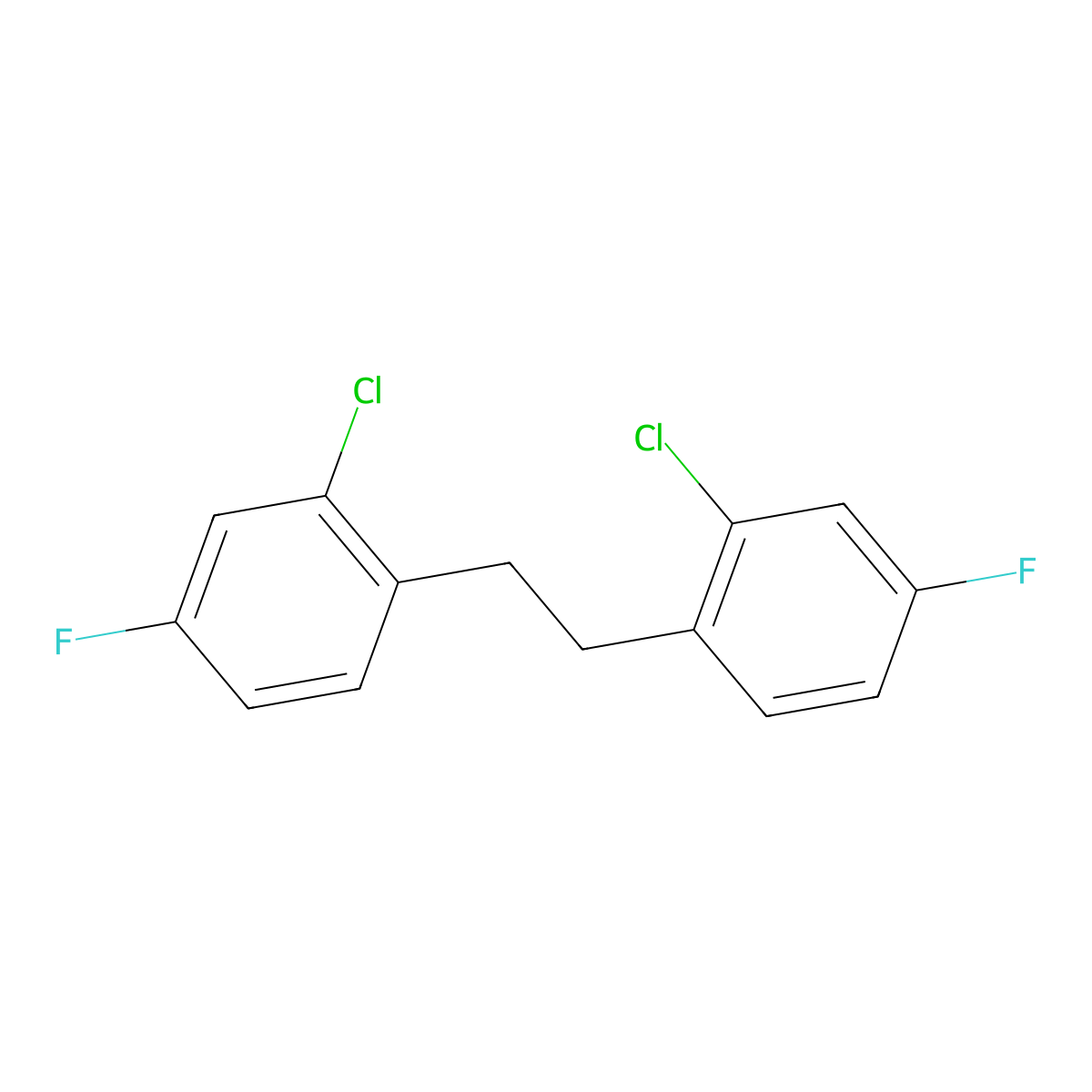 1,2-Bis(2-chloro-4-fluorophenyl)ethane molecular structure, CAS 1864016-10-3