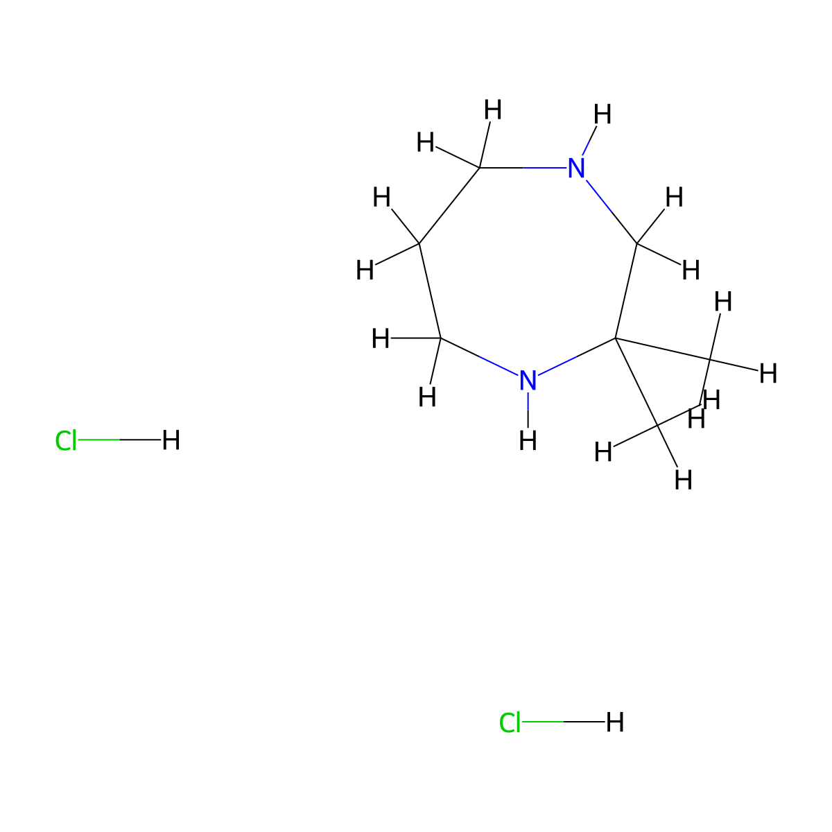2,2-Dimethyl-1,4-diazepane dihydrochloride molecular structure, CAS 1864053-17-7