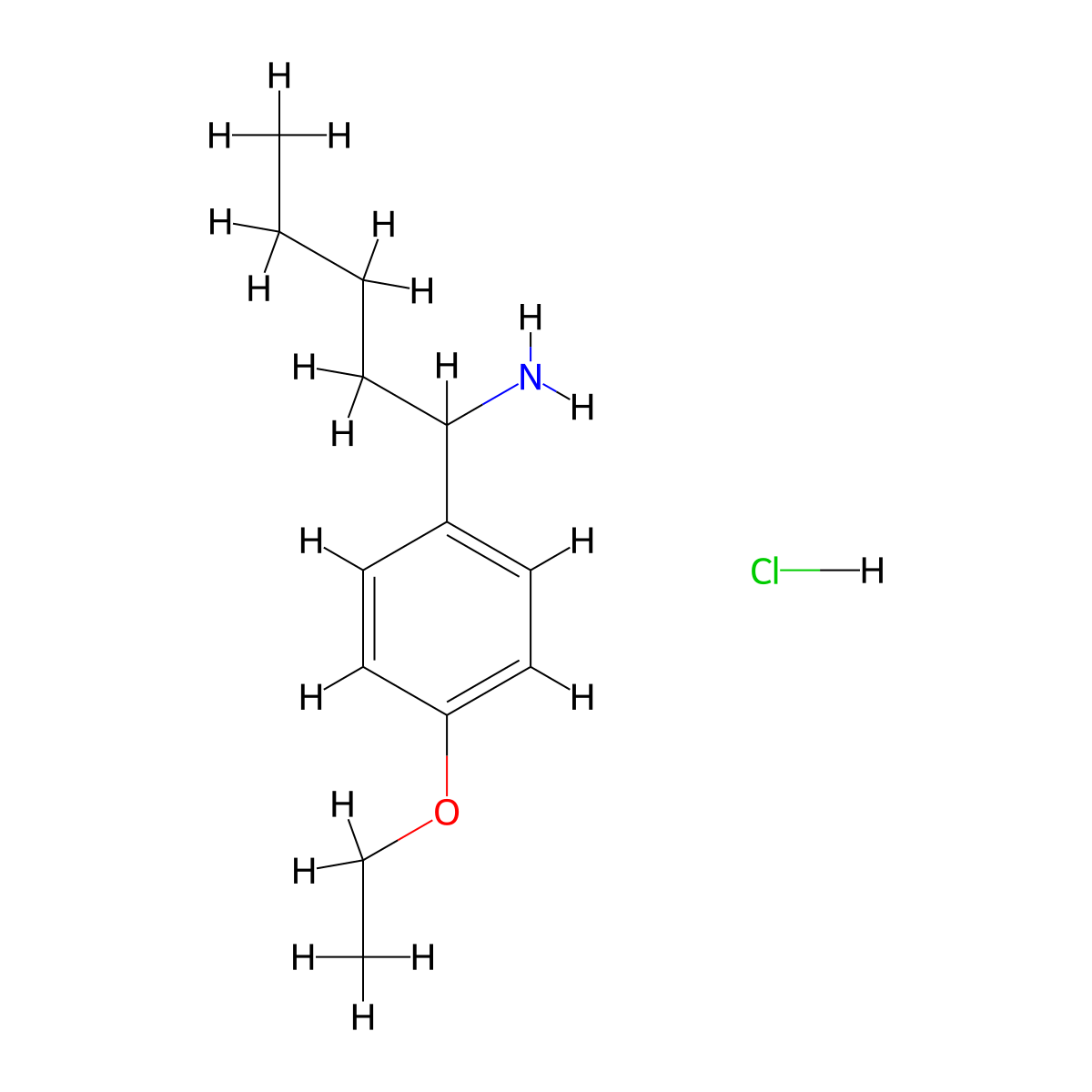 1-(4-Ethoxyphenyl)pentan-1-amine hydrochloride molecular structure, CAS 1864056-43-8