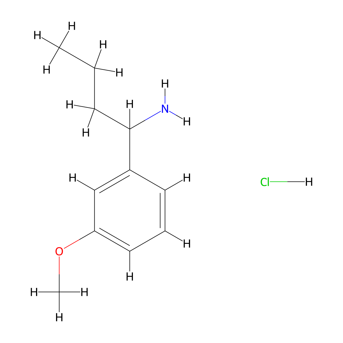 1-(3-Methoxyphenyl)butan-1-amine hydrochloride molecular structure, CAS 1864057-25-9