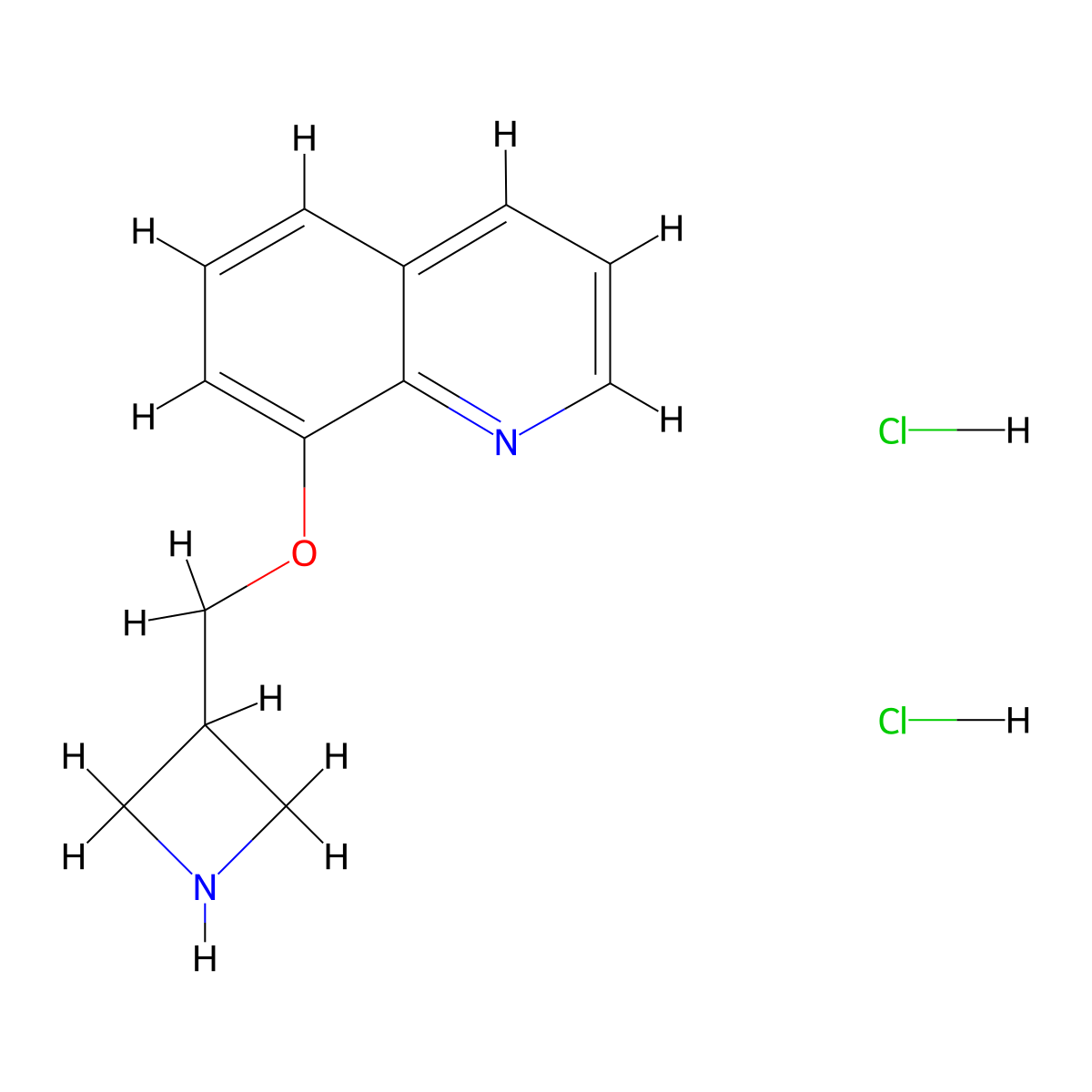 8-(Azetidin-3-ylmethoxy)quinoline dihydrochloride molecular structure, CAS 1864057-69-1
