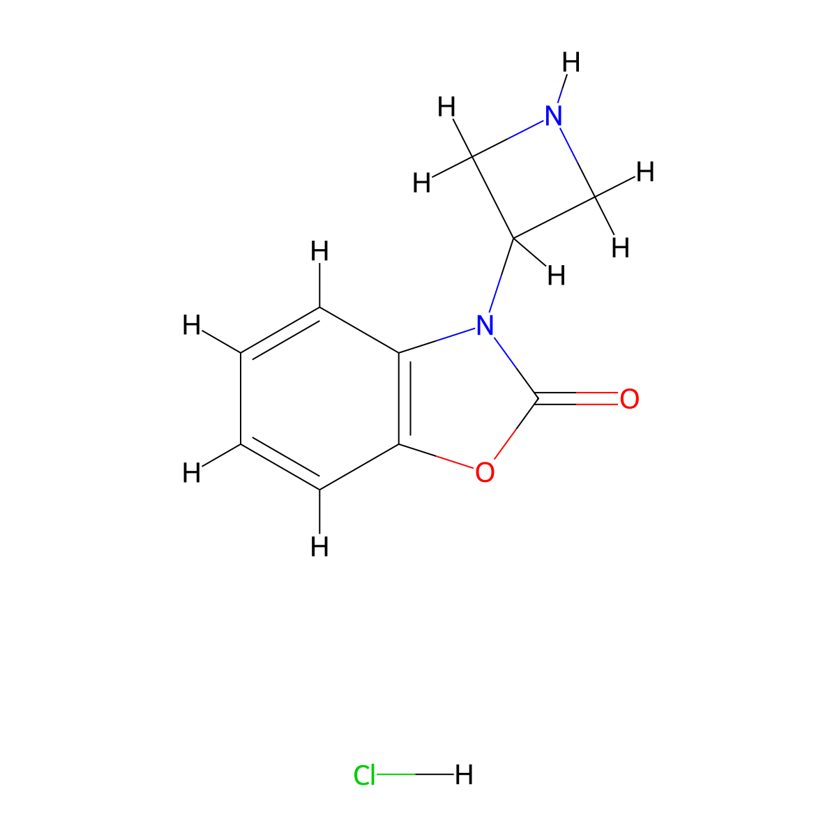 3-(azetidin-3-yl)benzo[d]oxazol-2(3H)-one hydrochloride molecular structure, CAS 1864059-79-9
