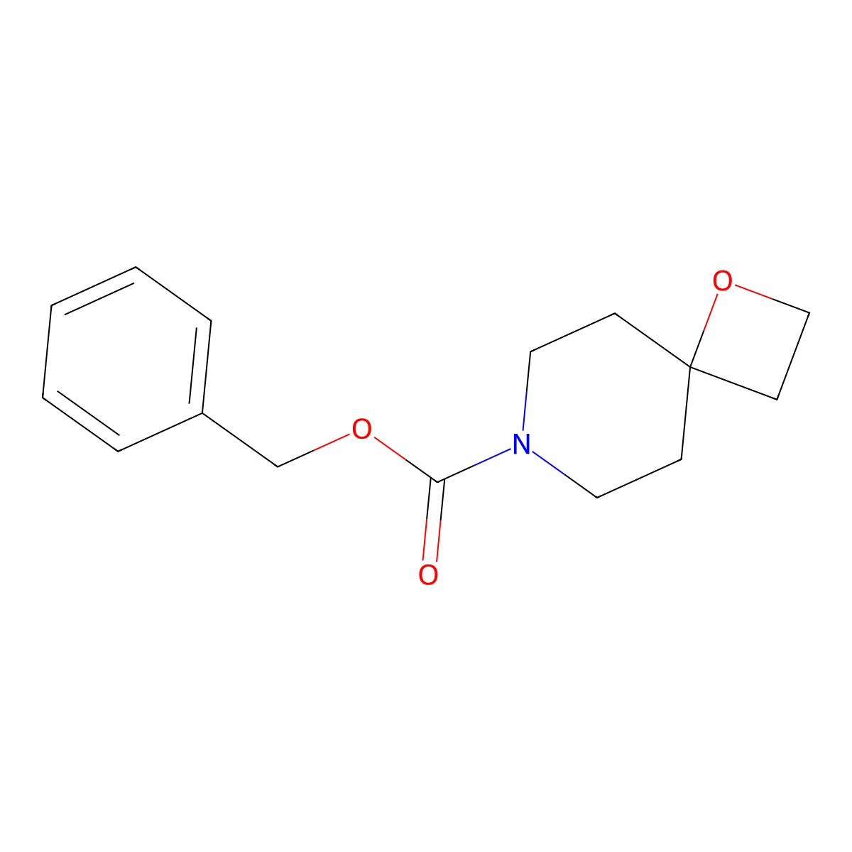Benzyl 1-oxa-7-azaspiro[3.5]nonane-7-carboxylate molecular structure, CAS 1864060-35-4