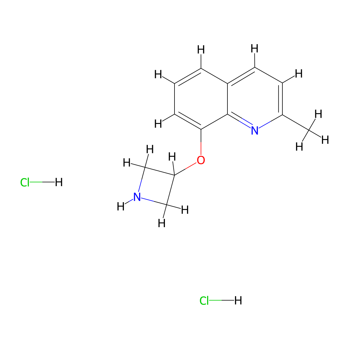 8-(Azetidin-3-yloxy)-2-methylquinoline dihydrochloride molecular structure, CAS 1864060-43-4