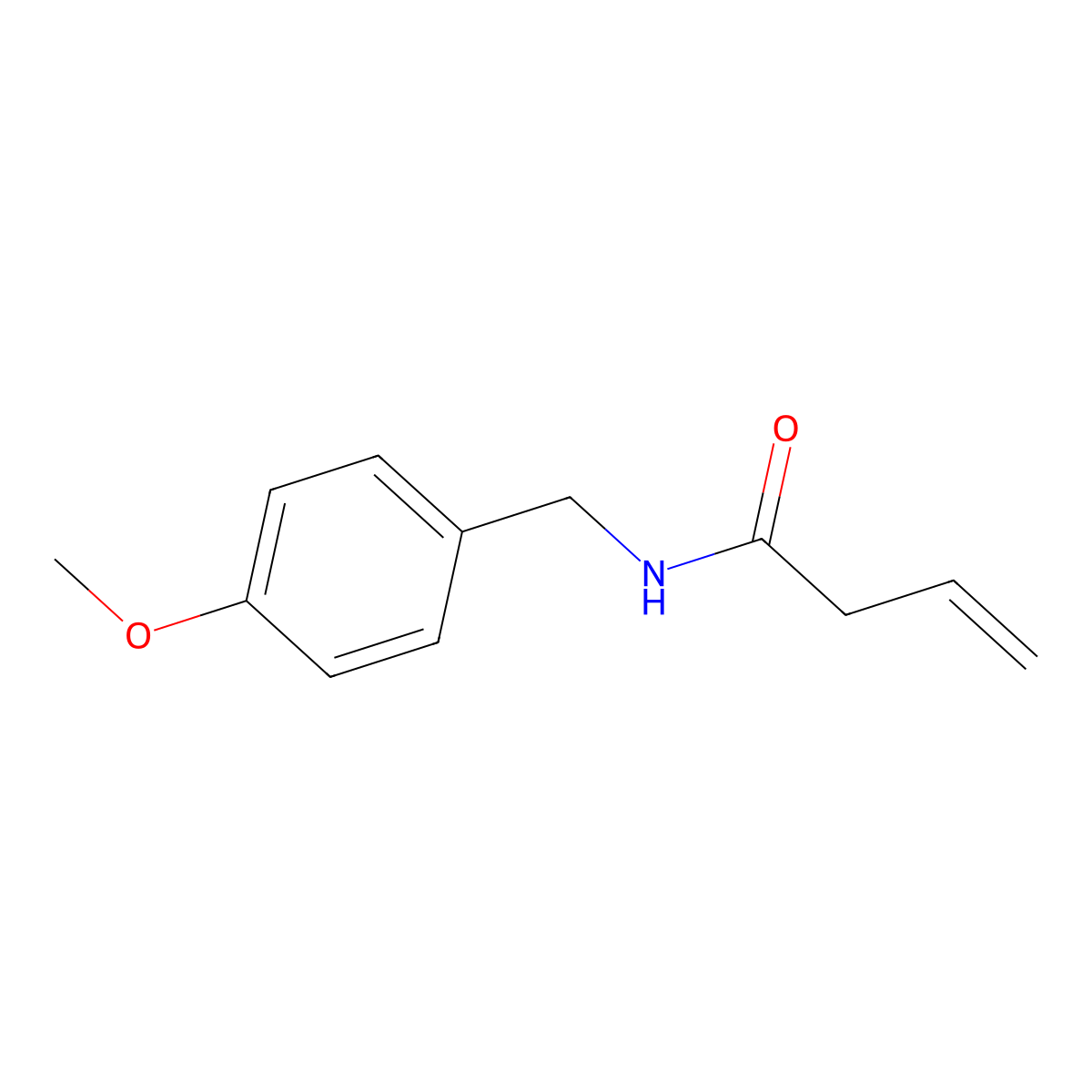 N-[(4-Methoxyphenyl)methyl]but-3-enamide molecular structure, CAS 1864060-85-4