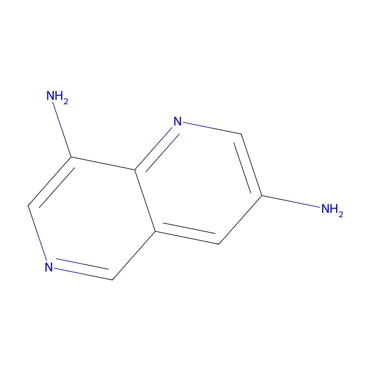 1,6-Naphthyridine-3,8-diamine molecular structure, CAS 1864060-88-7