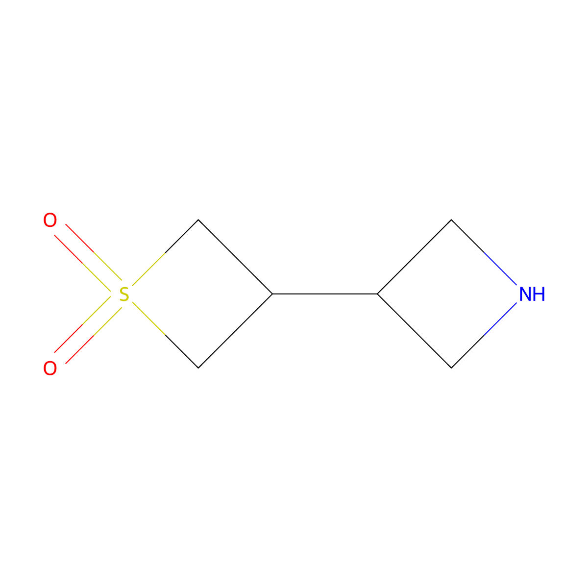 3-(Azetidin-3-yl)-1lambda6-thietane-1,1-dione molecular structure, CAS 1864061-25-5