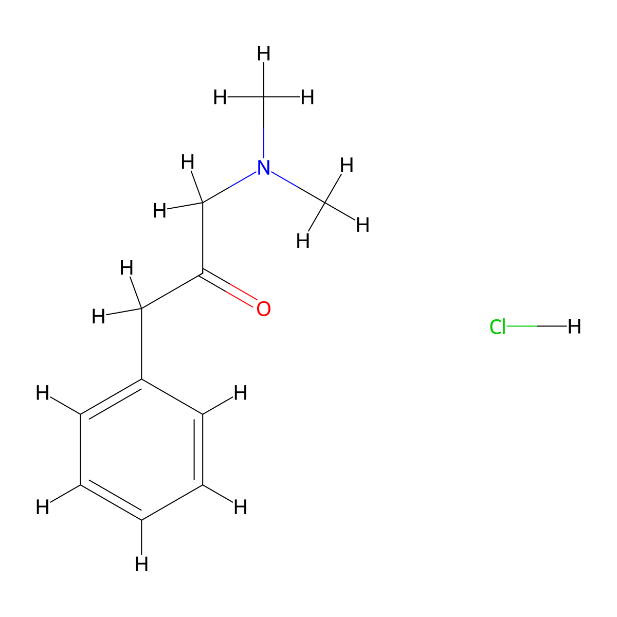 1-(Dimethylamino)-3-phenylpropan-2-one hydrochloride molecular structure, CAS 1864061-34-6